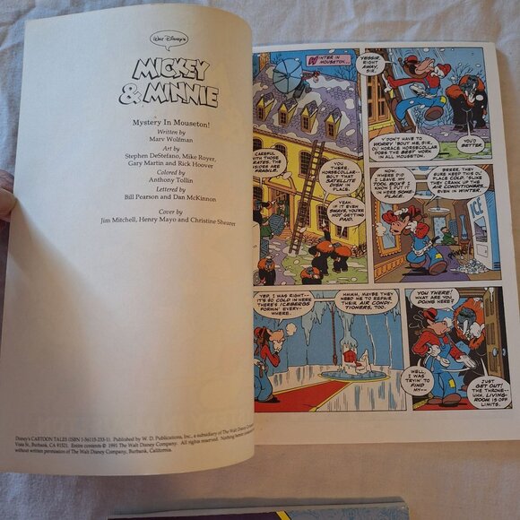 Disney Cartoon Tales Comic Books Mickey Minnie Mystery Chip Dale Rescue Rangers - Picture 6 of 6